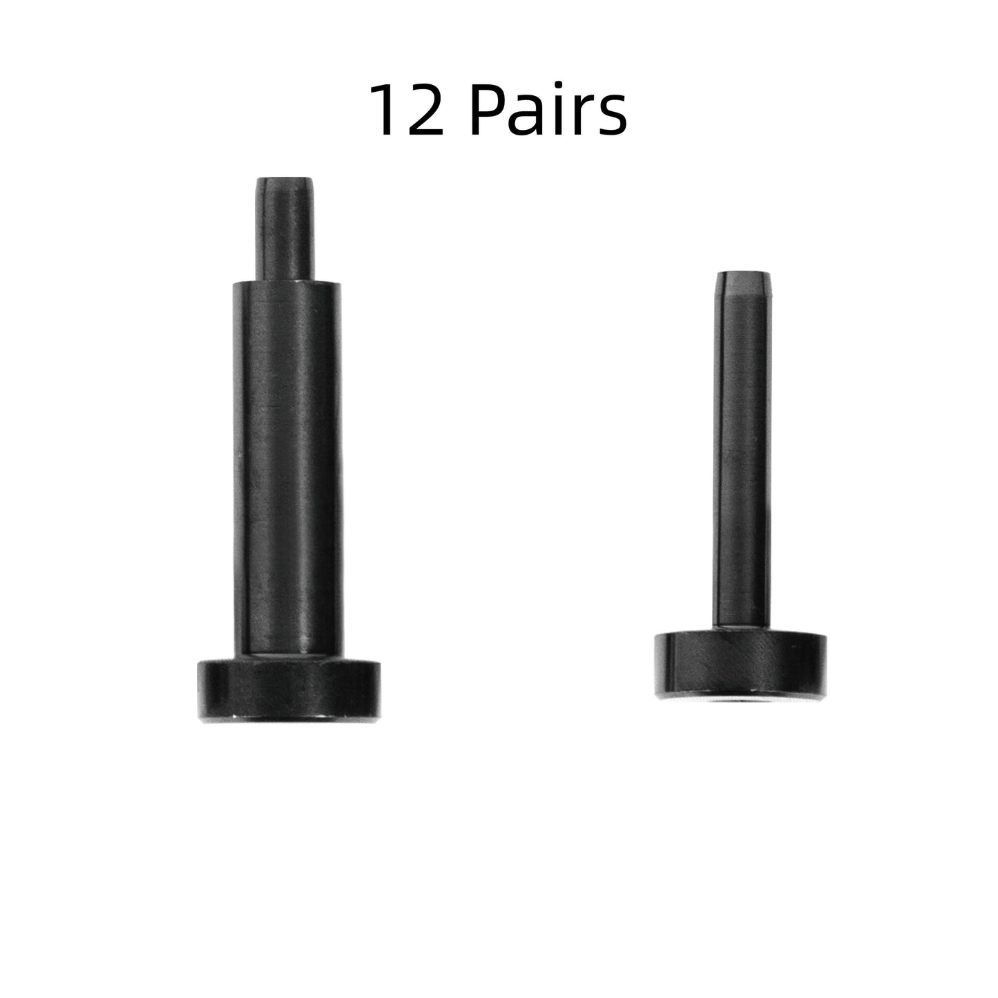 Senmit Black Invisible Stud & Stud Receiver for 1/8