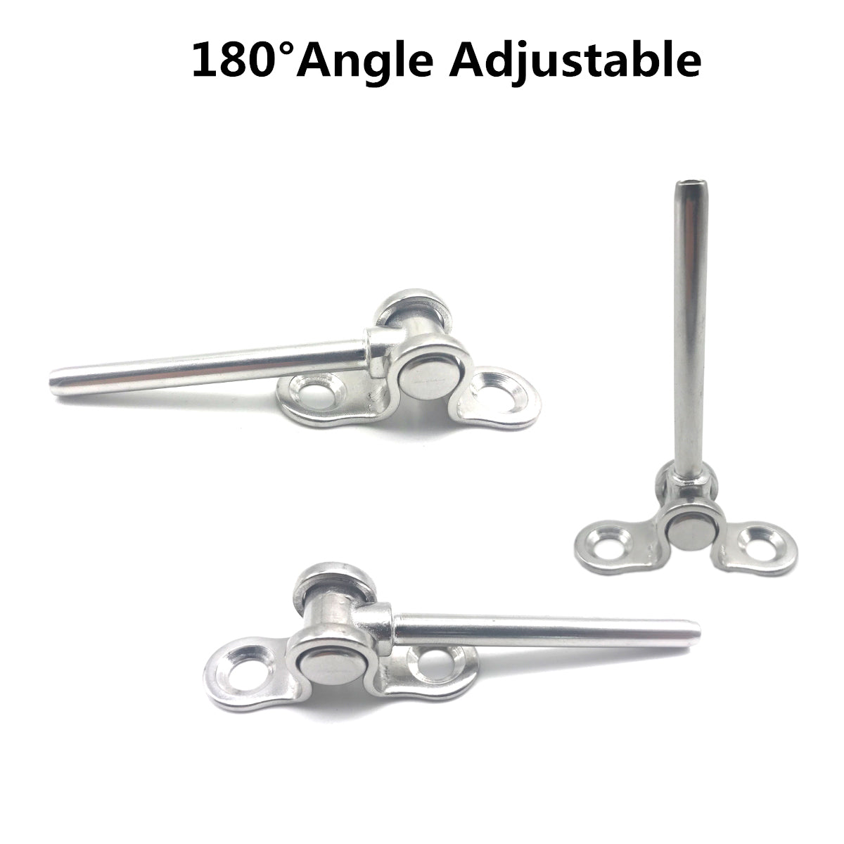 Senmit Stainless Steel Turnbuckle Deck Toggle Set for 1/8 Cable Railing, DT10