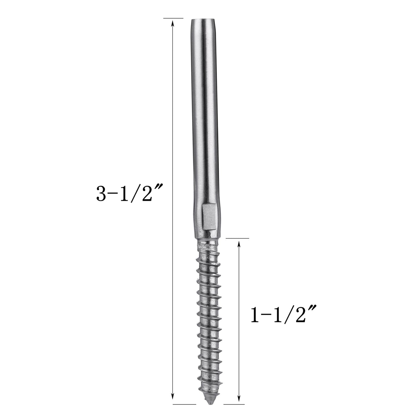 Senmit Lag Screw & Swage Tension Turnbuckle,for 1/8