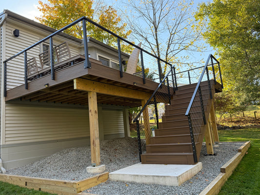 Senmit-Stainless Steel Fascia Mount Cable Railing Project – Delaware, OH 43015
