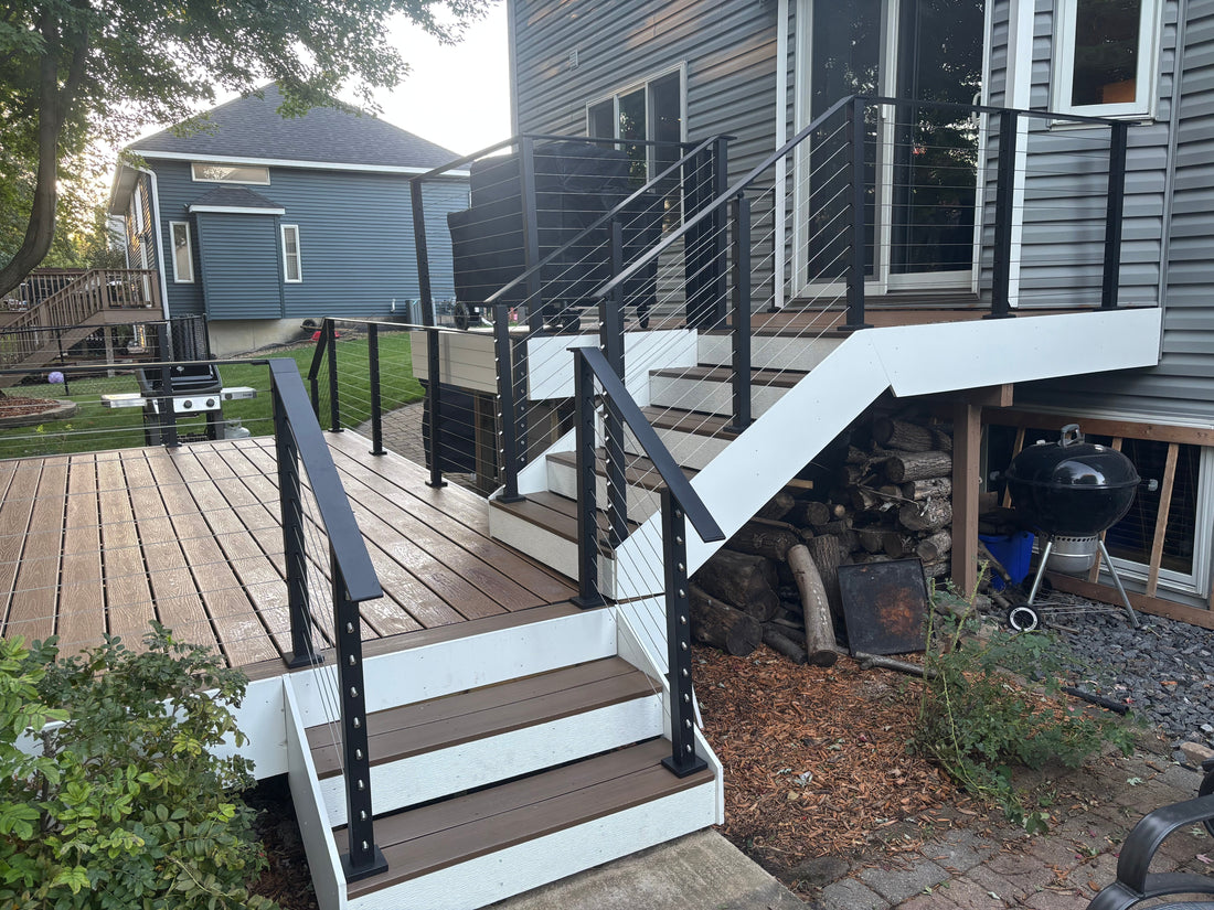 Senmit Modern Stainless Steel Railing Renovation Project-Hanover PA 17331