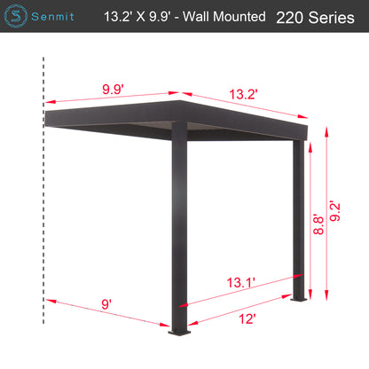 Senmit Wall Mount Aluminum Pergola Kit