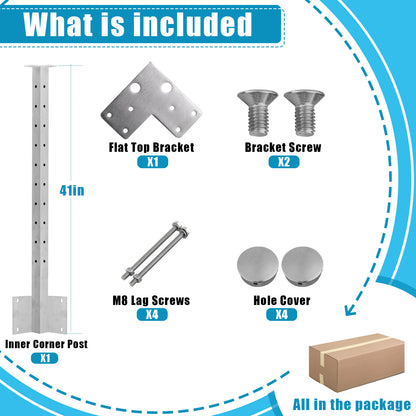 Fascia Mount Cable Railing Post Stainless Steel Brush Finishing-FP01