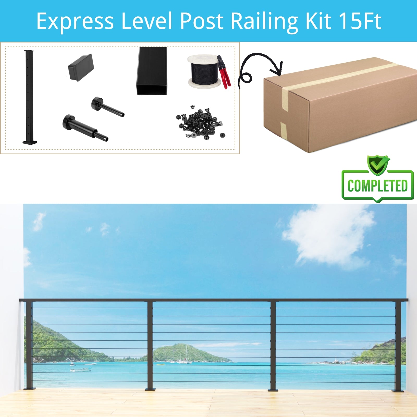 Express Stainless Steel Level Railing Kit – Senmit