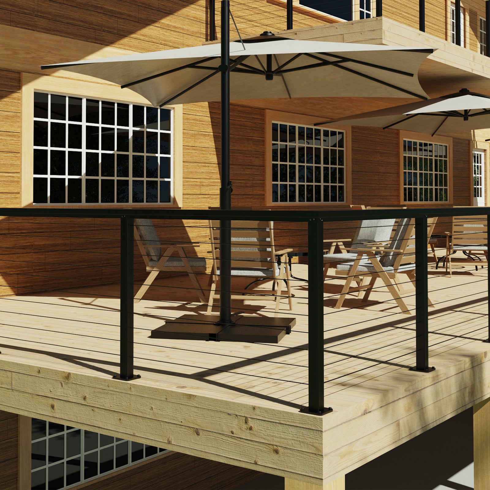 aluminum deck railing ideas
