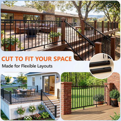 SENMIT 36-Inch Aluminum Level Railing Kit  (39-Inch Posts not included)