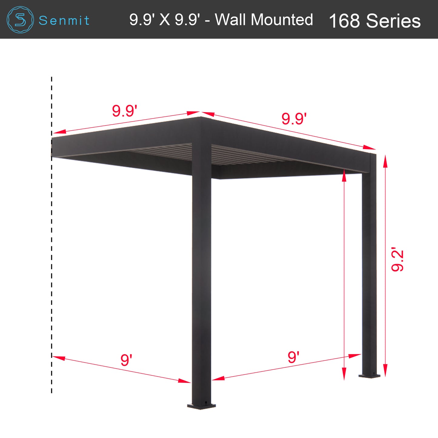 Senmit Aluminum Pergola Kit