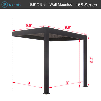 Senmit Wall Mount Aluminum Pergola Kit