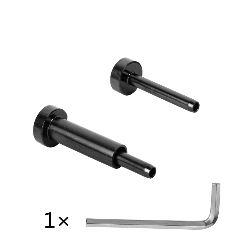Senmit Black Invisible Stud & Stud Receiver for 1/8" Cable Deck Railing, Threaded End Fitting Stainless Steel ,  12 Pairs-SB12