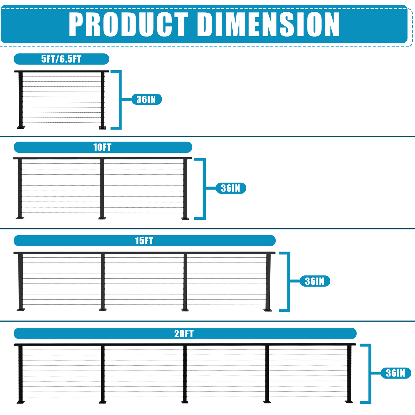 Express Stainless Steel Corner Railing Kit