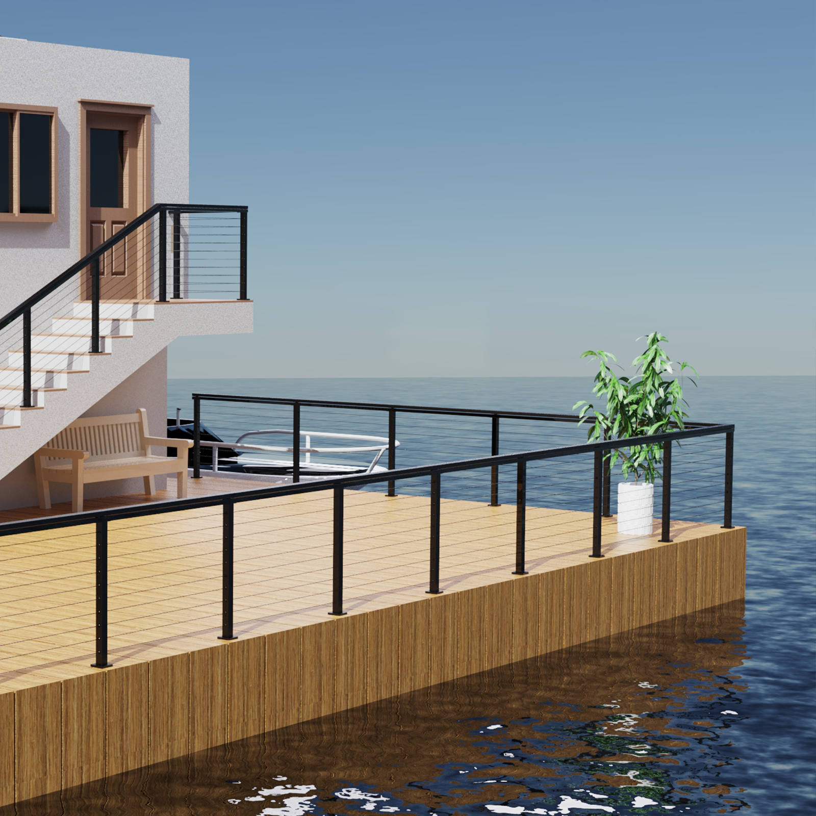 surface mount railing
