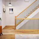 S15-Senmit Iron Stair Balusters 5/8" Round x 44" Long,  Hollow, Powder Coated – 30Pack - (Satin Black)