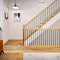 S15-Senmit Iron Stair Balusters 5/8" Round x 44" Long,  Hollow, Powder Coated – 30Pack - (Satin Black)