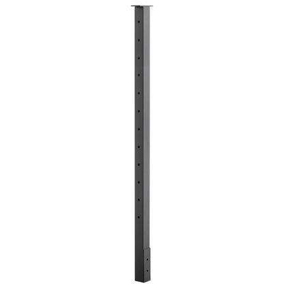 Fascia Mount Cable Railing Post Stainless Steel Matte Black-FP02