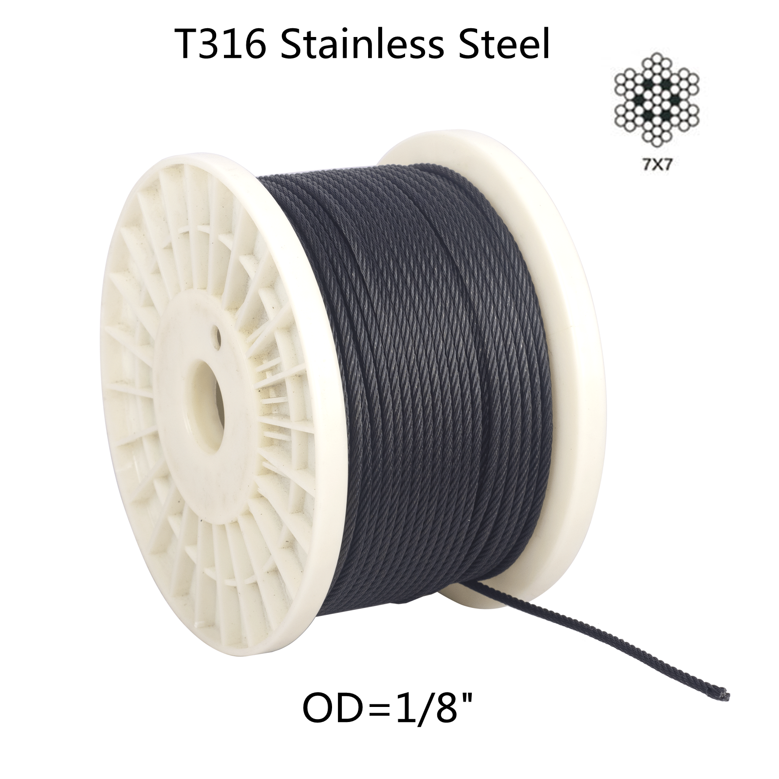 Omni Cable L718ST-08 Stranded MTW Hook Up Wire 18-AWG 500-ft Spool