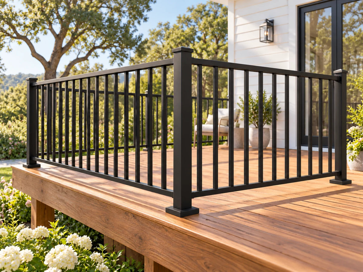 SENMIT 36-Inch Aluminum Level Railing Kit with 39-Inch Posts