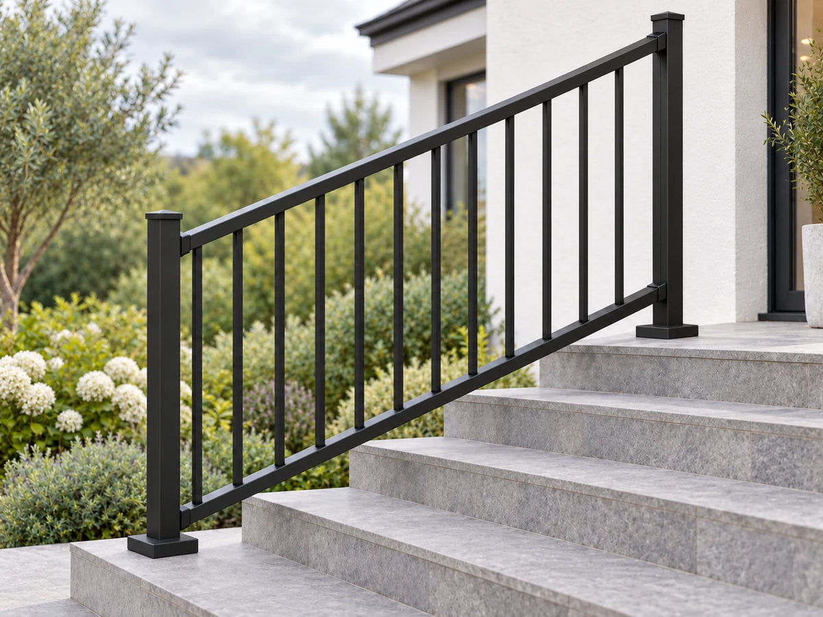 SENMIT 36-Inch Aluminum Stair Railing Panel, 4FT / 6FT / 8FT