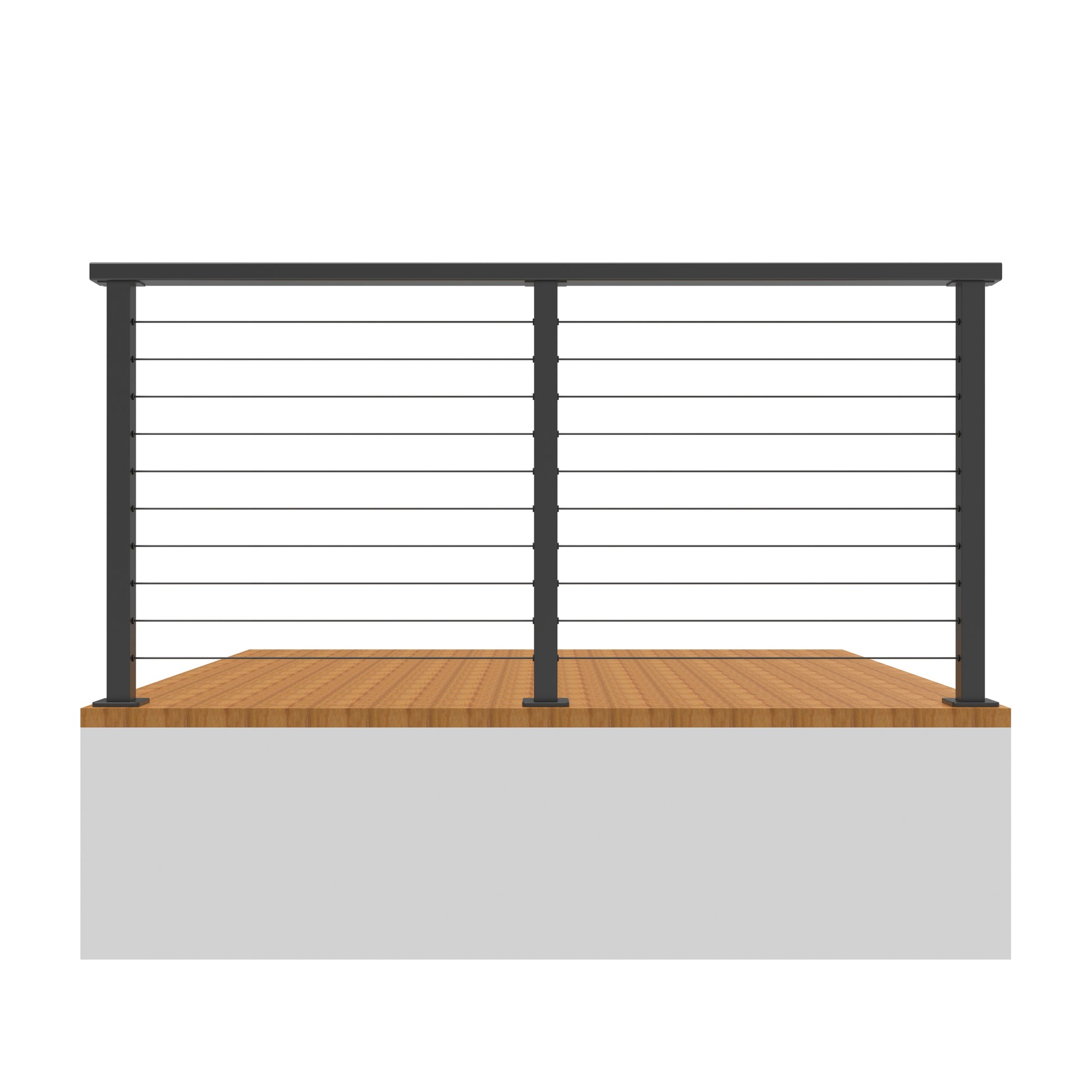 surface mount deck railing post