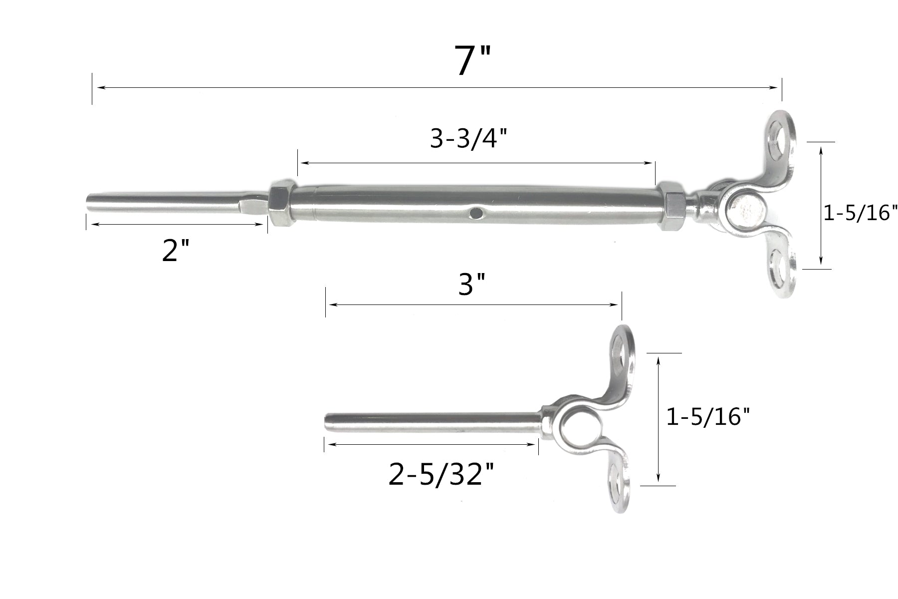 Raileasy Turnbuckle for Cable Railing (S0981-0004) - Decking