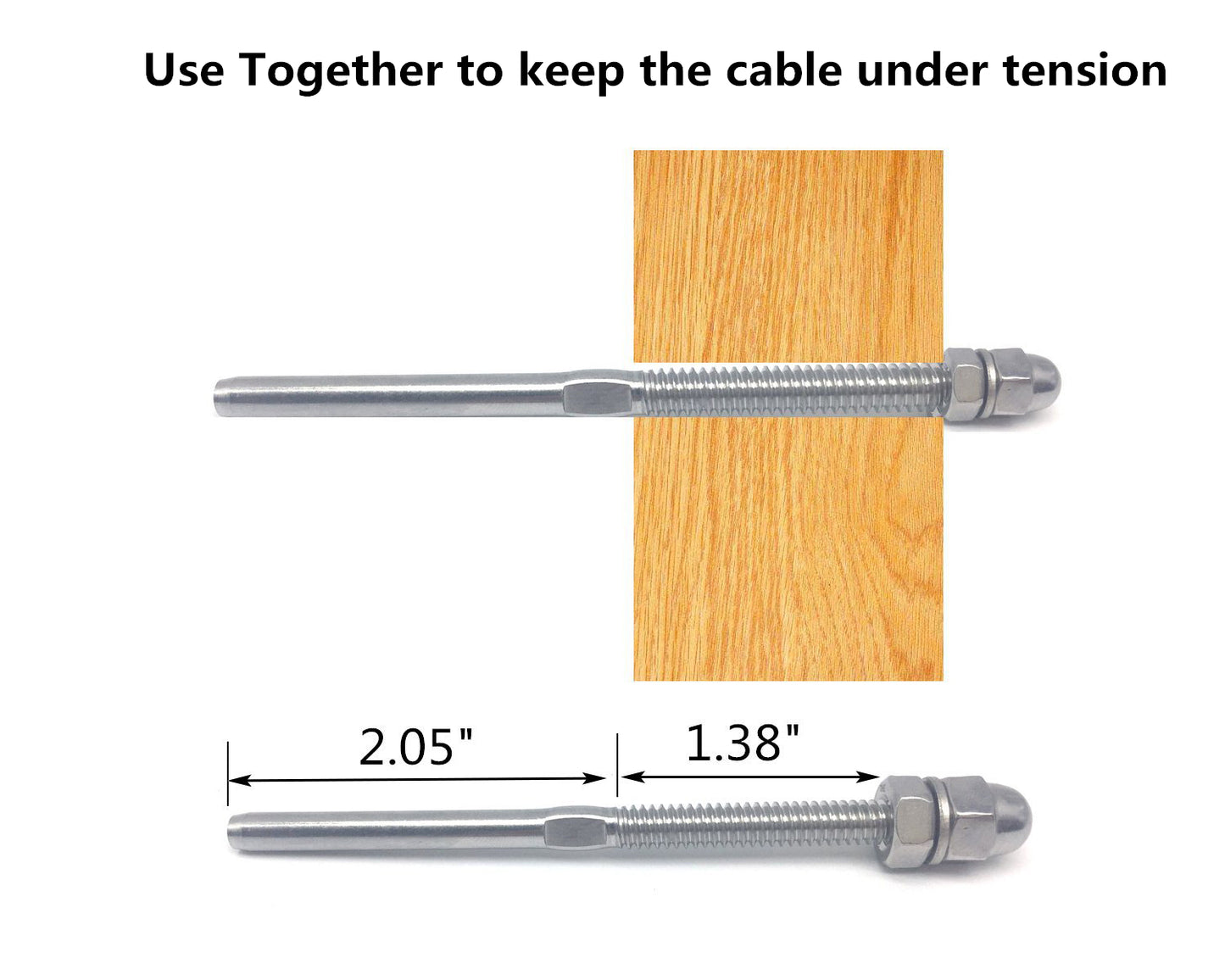 Senmit Stainless Steel Hand-Crimp Stemball Swages for 1/8