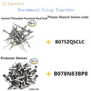 Senmit Stainless Steel Hand-Crimp Stemball Swages for 1/8" Cable Railing Wood Post and Metal Post T316 Marine Grade - 10 Pack - Senmit 