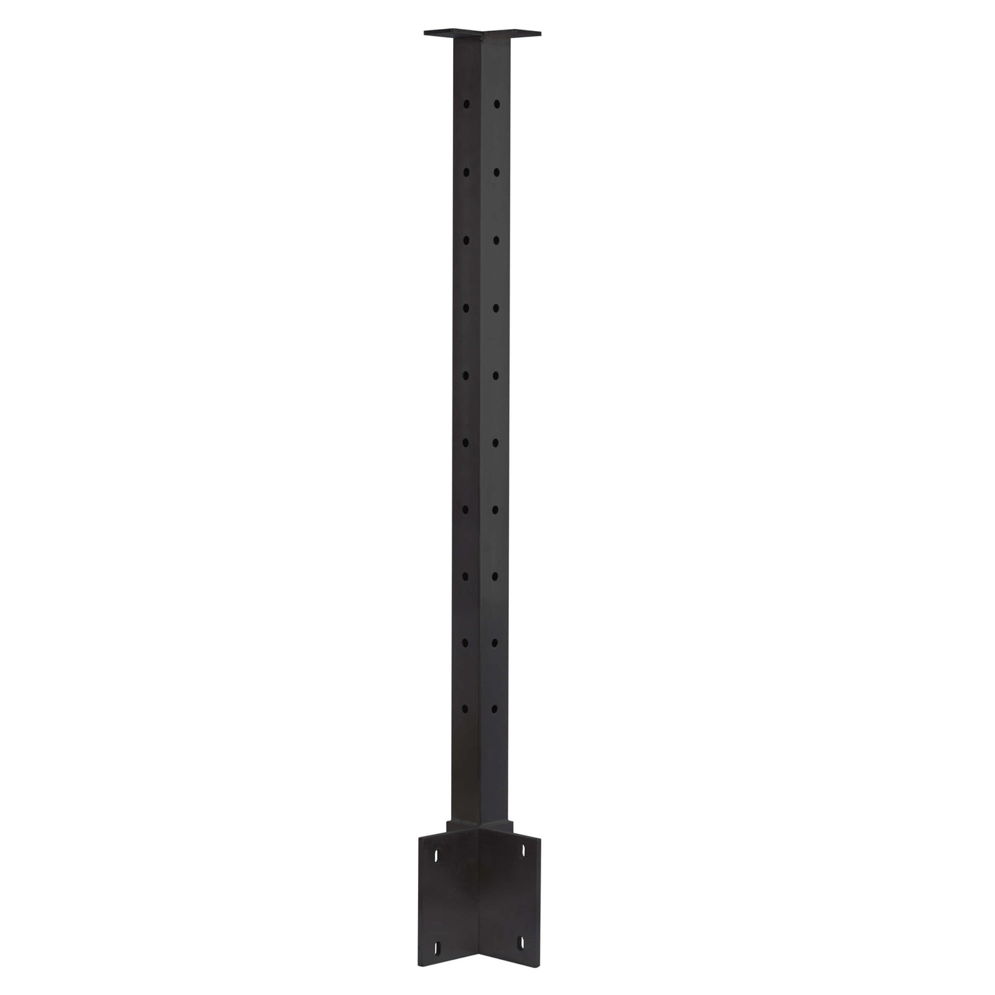 Fascia Mount Cable Railing Post Stainless Steel Matte Black-FP02