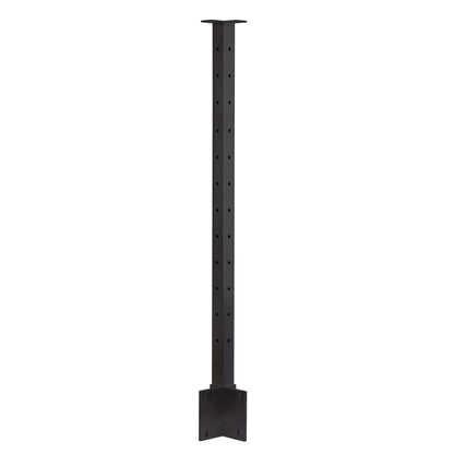 Fascia Mount Cable Railing Post Stainless Steel Matte Black-FP02