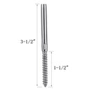 Senmit Lag Screw &amp; Swage Tension Turnbuckle,for 1/8" Cable Deck Stair Wood Post Railing,Stainless Steel T316 Marine Grade 30 Pair