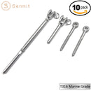 Senmit 1/8 Stainless Steel Cable Railing Kits For Wood Posts, T316 Marine Grade - Senmit 