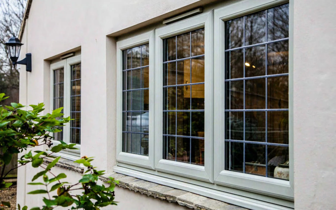 uPVC grid window elevation